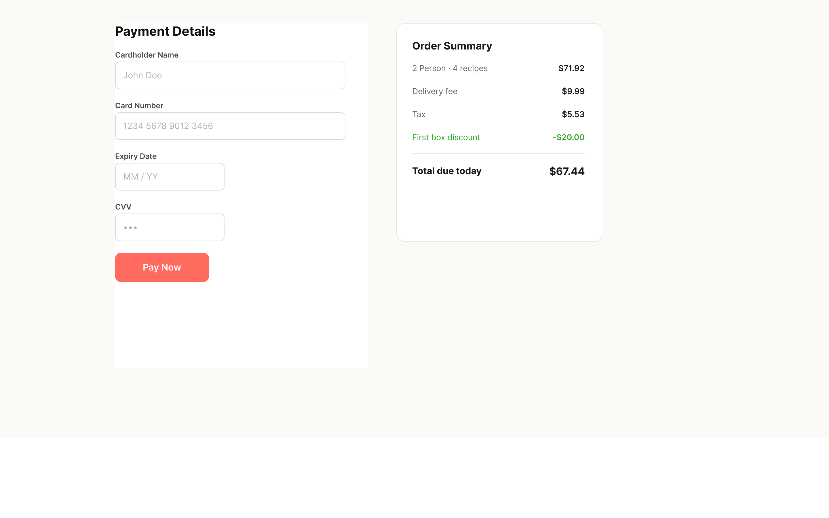 Payment & Checkout